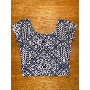 Garage Aztec Print Crop Top-S